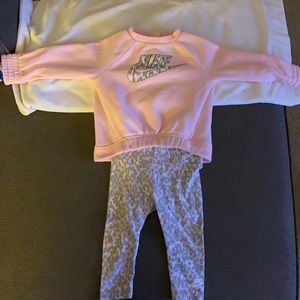 Nike BabyGirl 12Month old sweatshirt with pants.